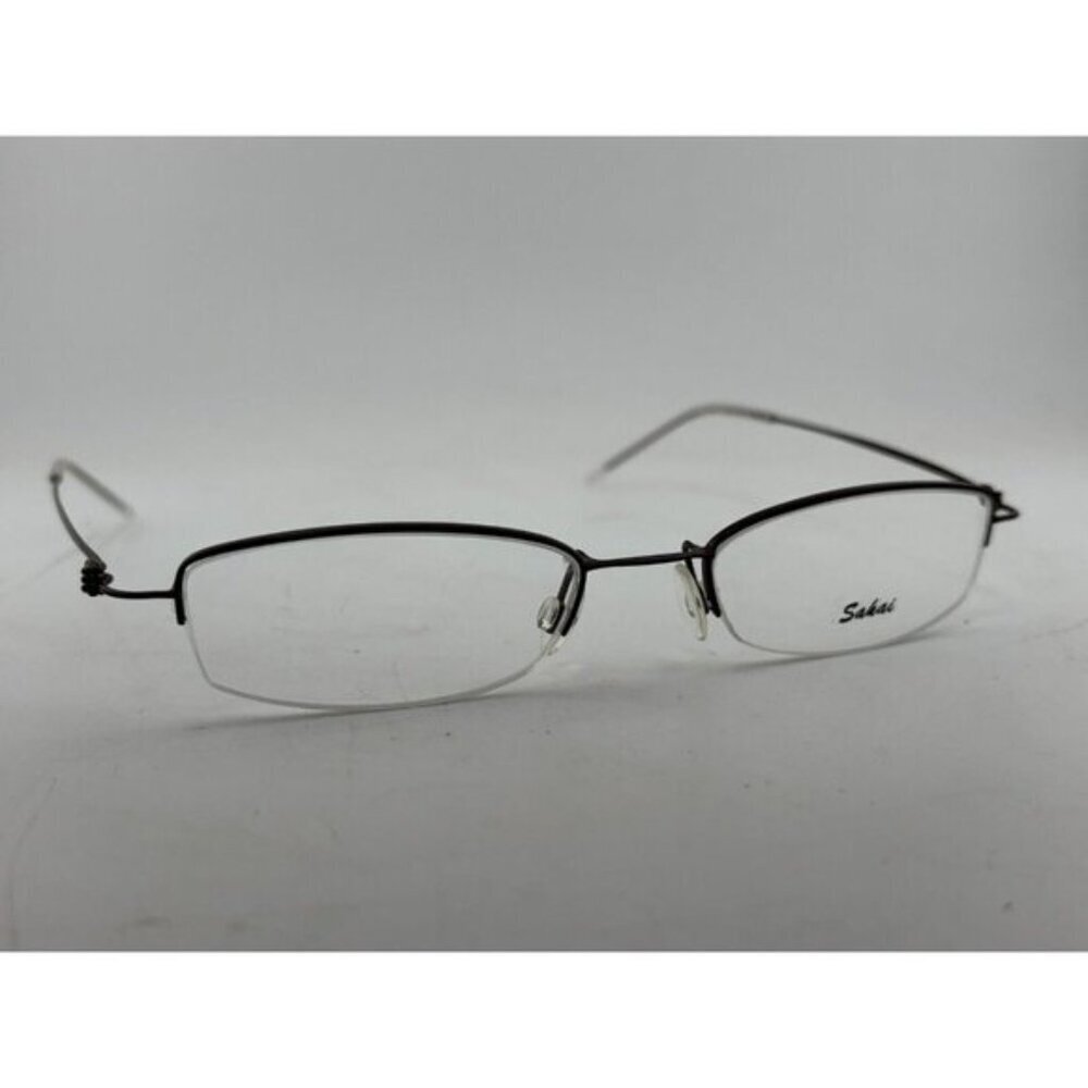 SAKAI Eyewear - 2455/01 50-18-135 Brown Metal Wire Eyeglass Frames